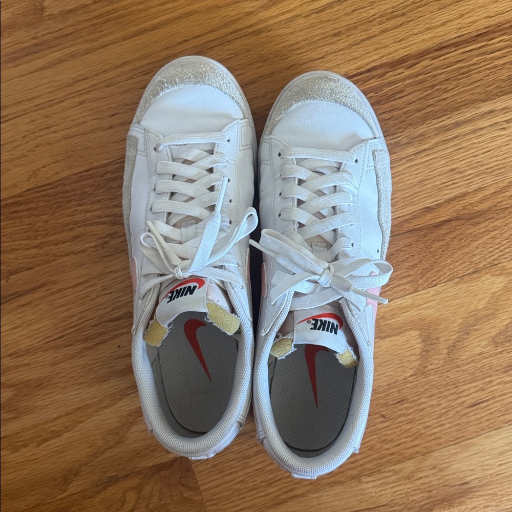 Nike Blazer Platform pink & white size 9
